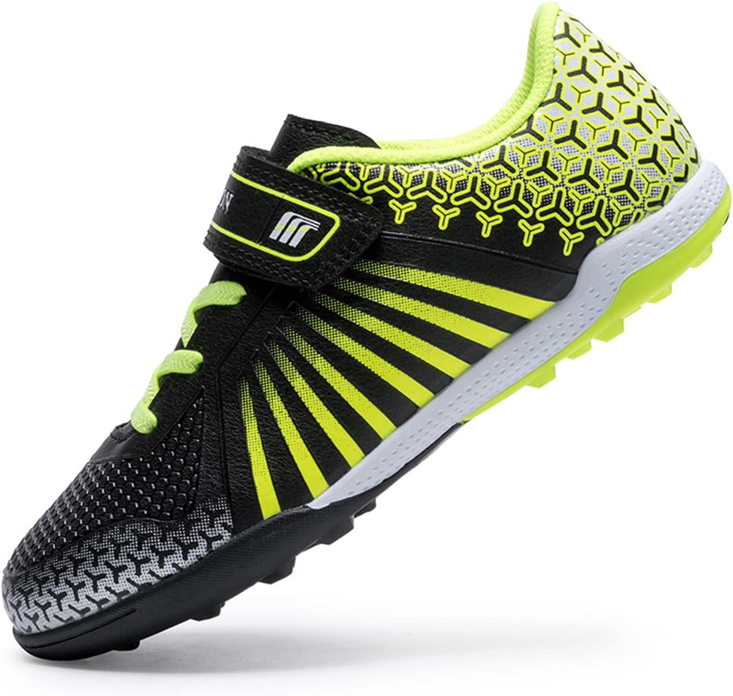 VLOOKST Boys' Football Boots Kids Girls Astro Turf Trainers Non-Slip Junior Socc...