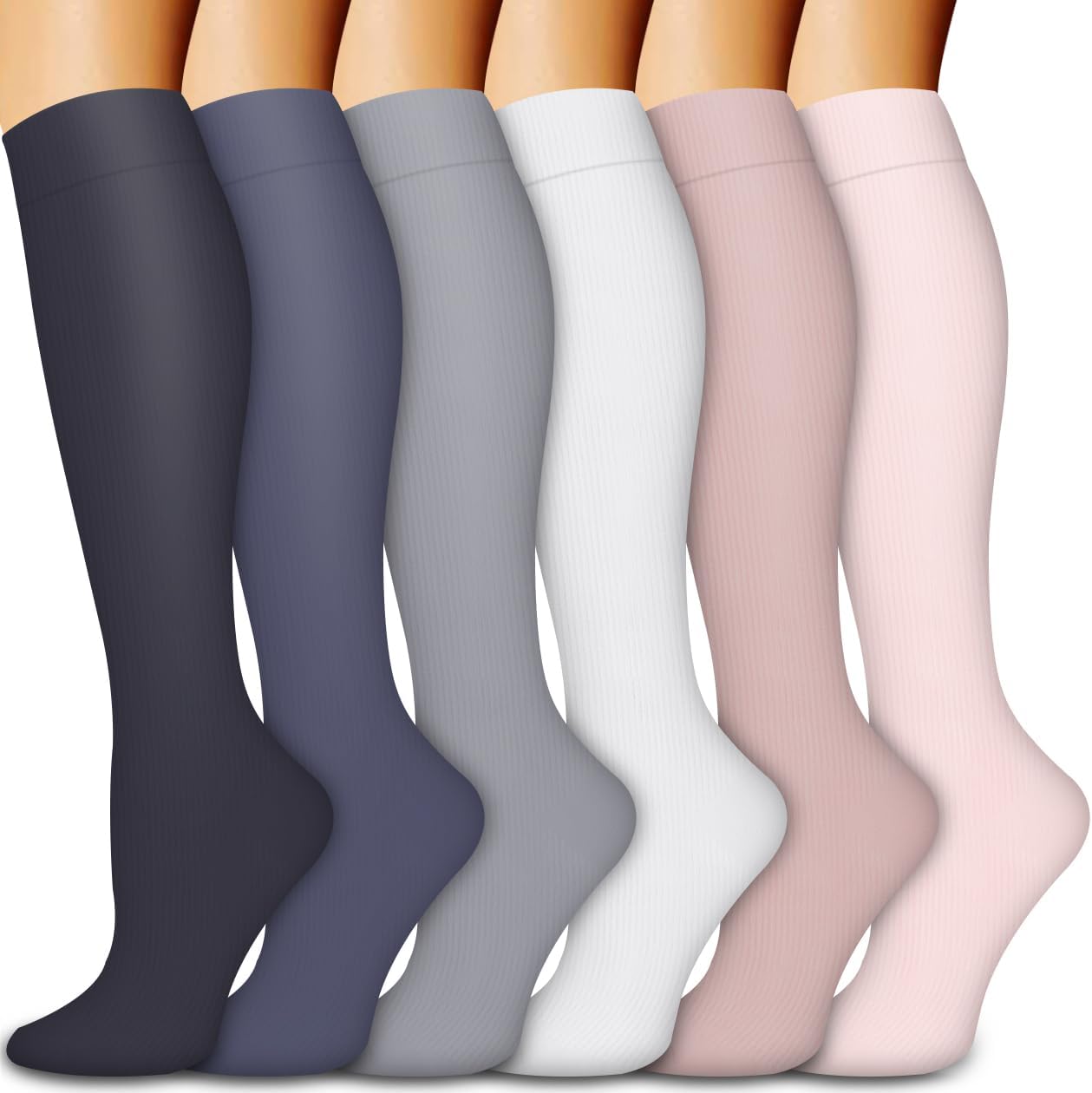 Bluemaple Copper Compression Socks For Women & Men Circulation - Best for Runnin...