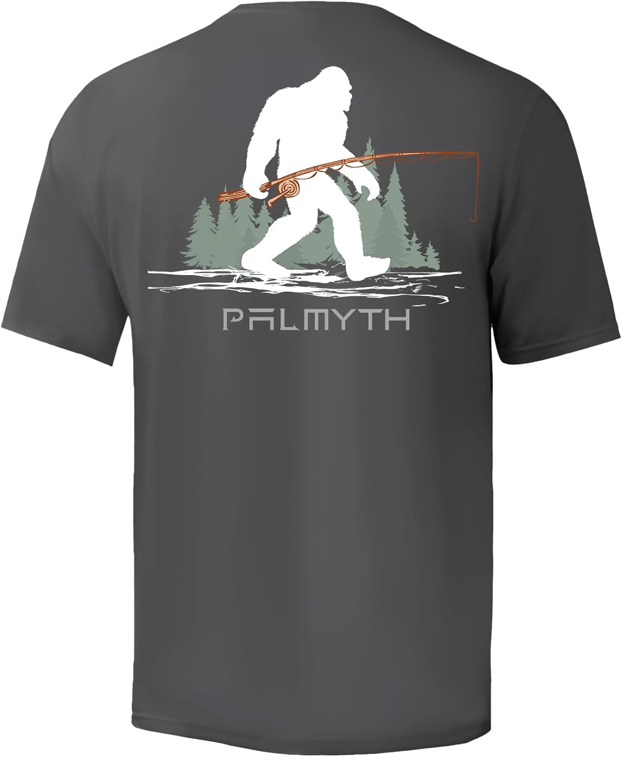 Palmyth Men's Fishing Shirt Short Sleeve Sun Protection UV UPF 50+ SPF T-Shirt C...
