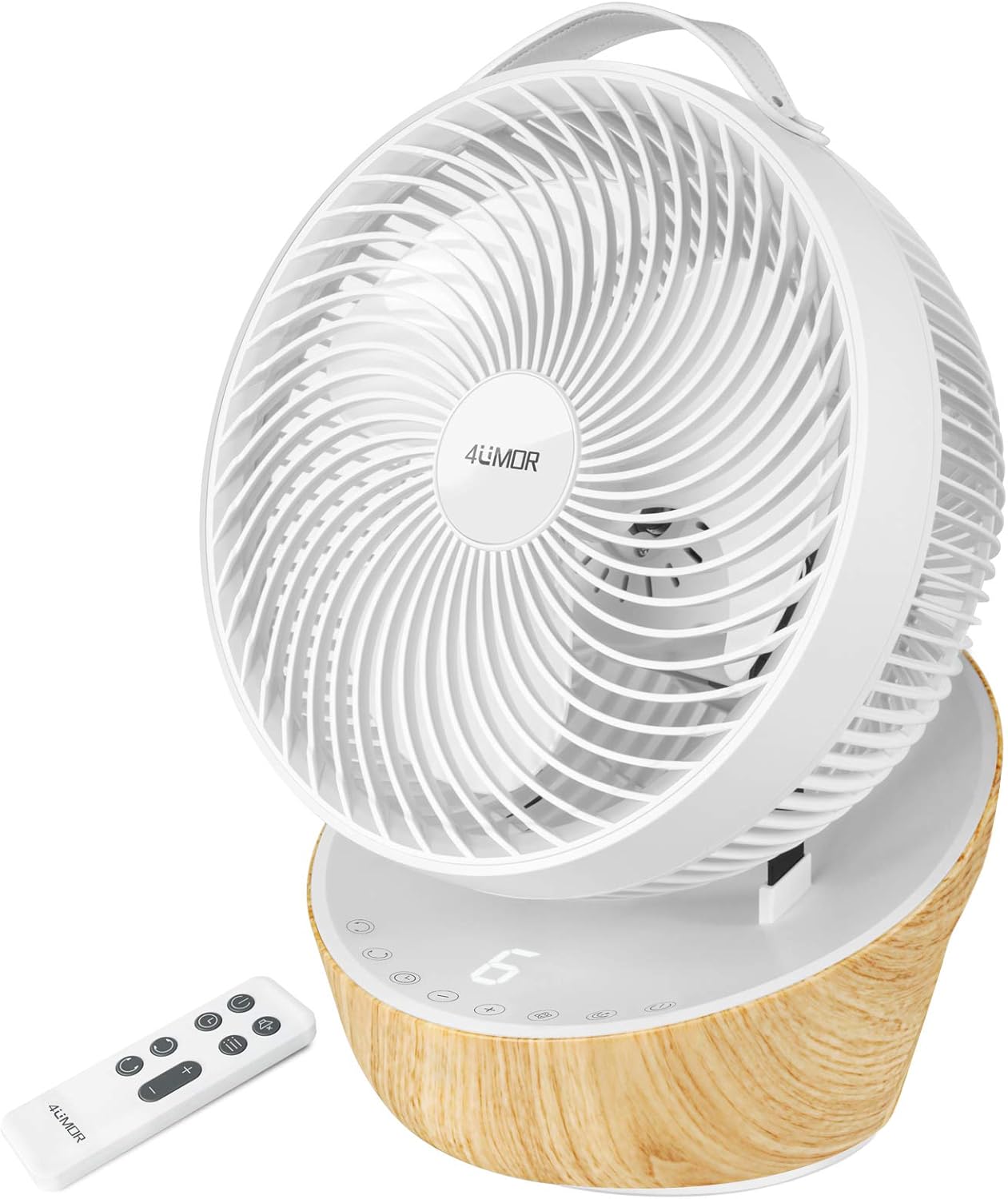 4UMOR Quiet Fan 10 inch Desk Fan DC Motor 20dB Silent Air Circulator Fans Turbo...