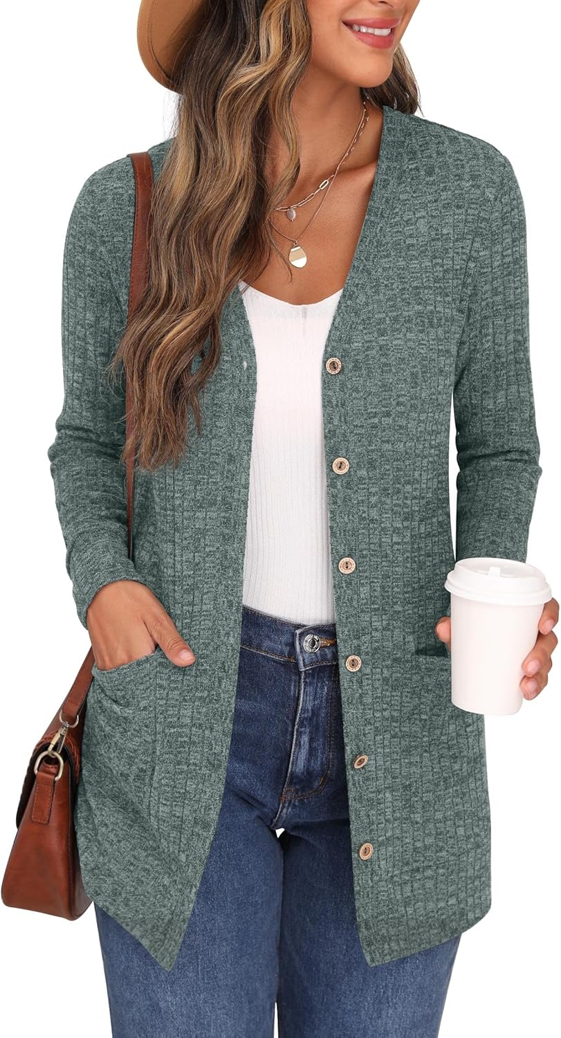 GRECERELLE Womens Cardigan, Special Long Sleeve Open Front Cardigans, Innovative...