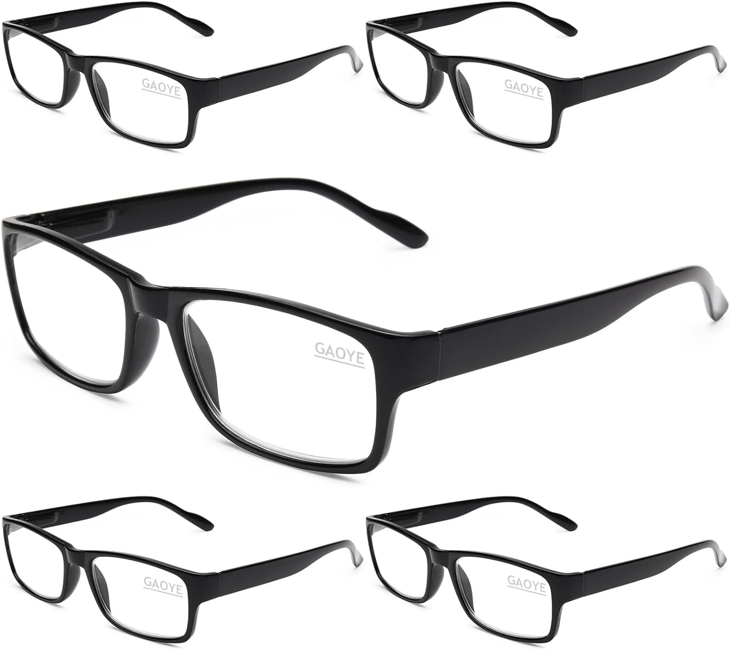 Gaoye 5 Pack Reading Glasses Men, Blue Light Blocking Readers, Mens glasses, 2.2...