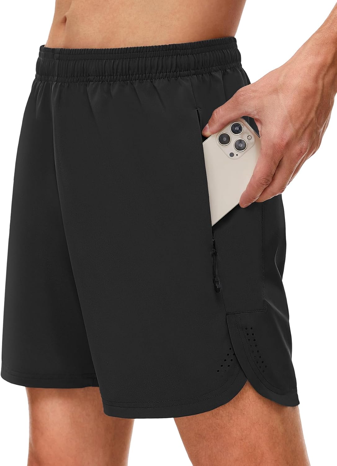 SIHOHAN Men’s Gym Shorts Breathable Sport Shorts Lightweight Running Shorts Draw...