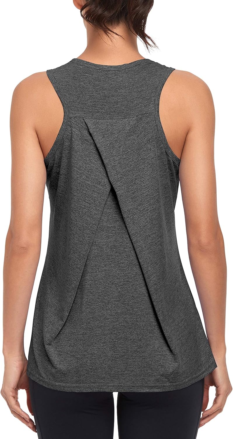 Workout Tank Tops for Women Gym Athletic Sleeveless Running Tops Yoga Shirts Rac...