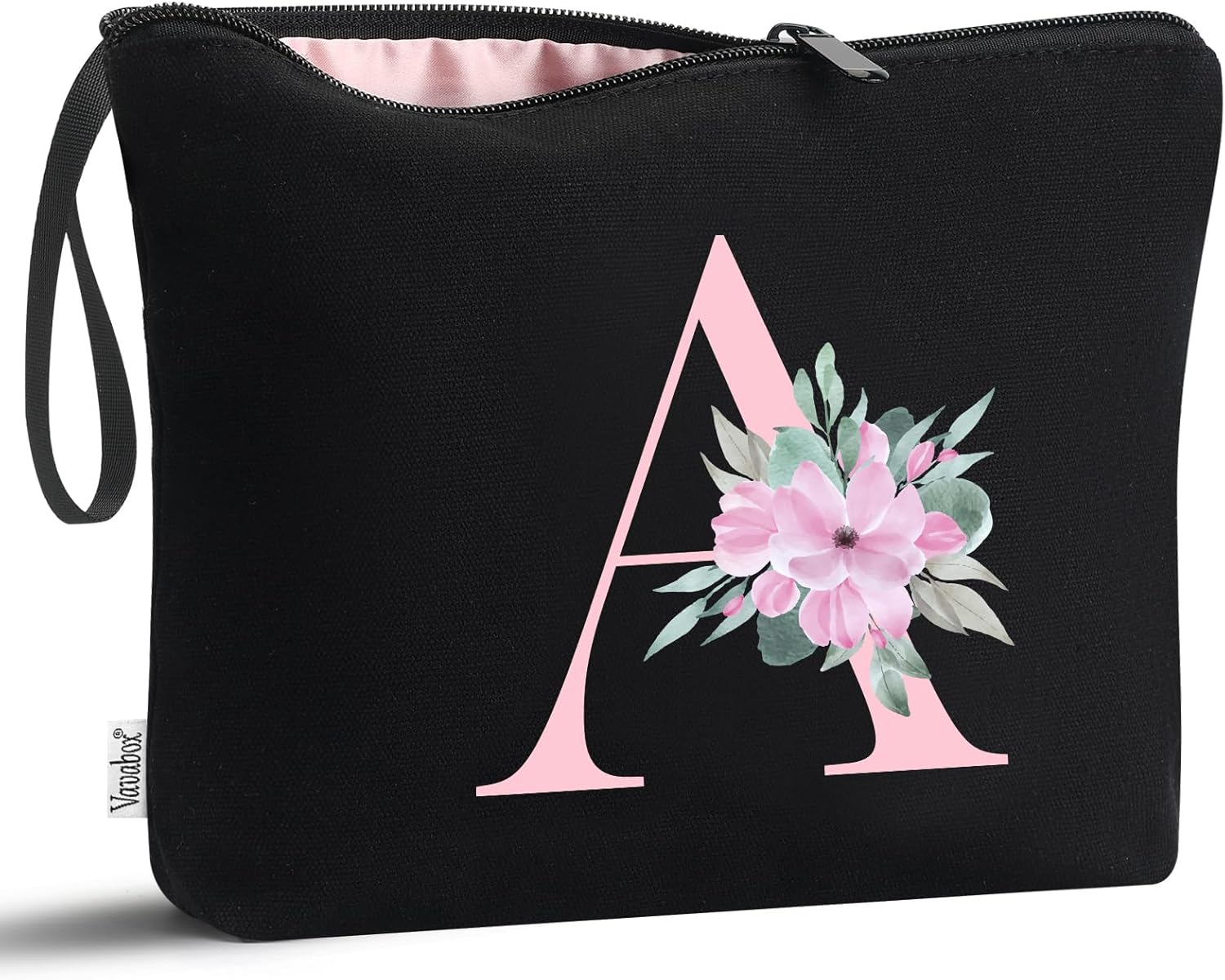 Vavabox A-Z Personalized Initial Makeup Bag, Birth...