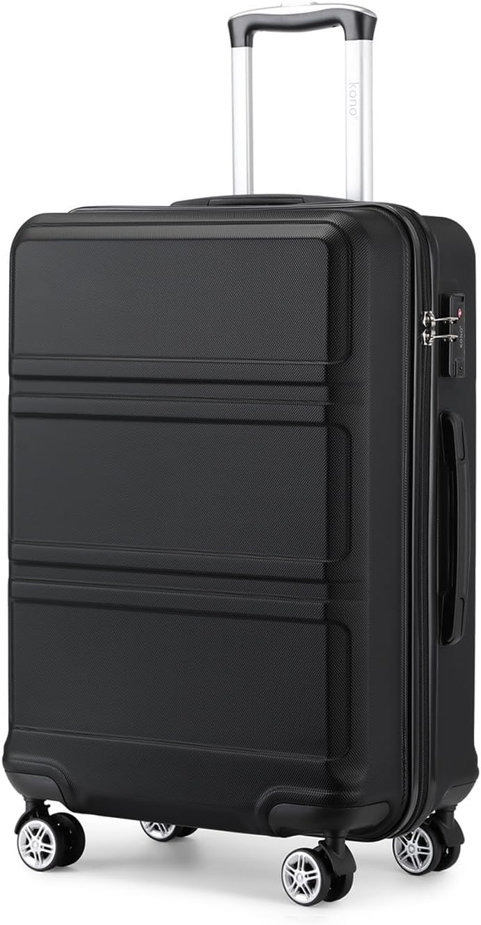 Kono 20 inch Cabin Suitcase, Lightweight ABS Carry-on Hand Luggage, Special 4 Sp...