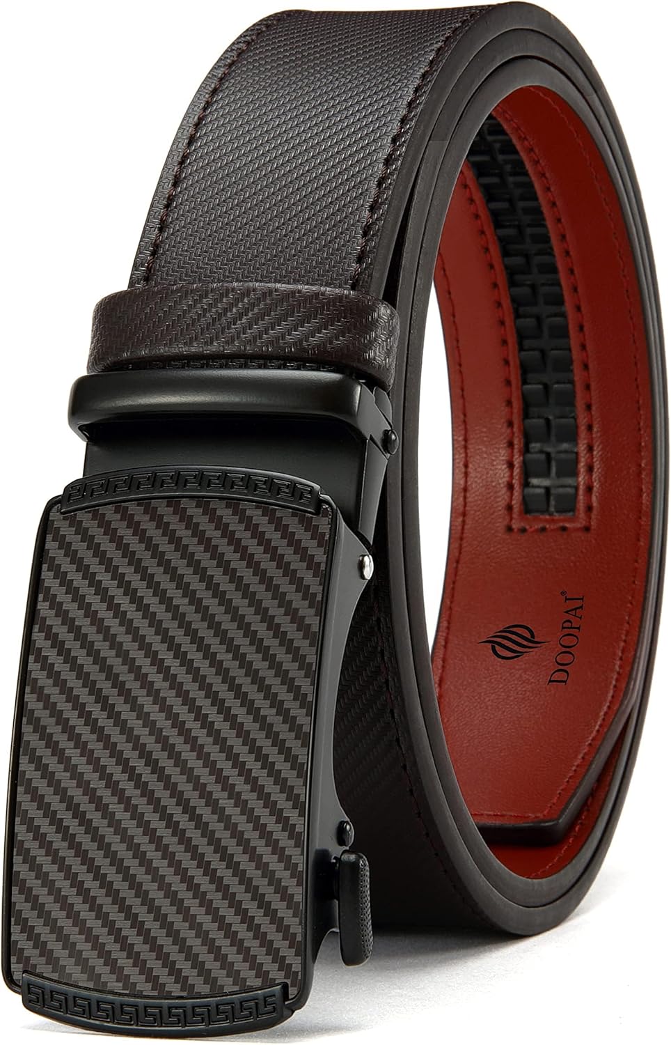 DOOPAI Leather Ratchet Belts, Special Automatic Belts for Men with Easier Slide...