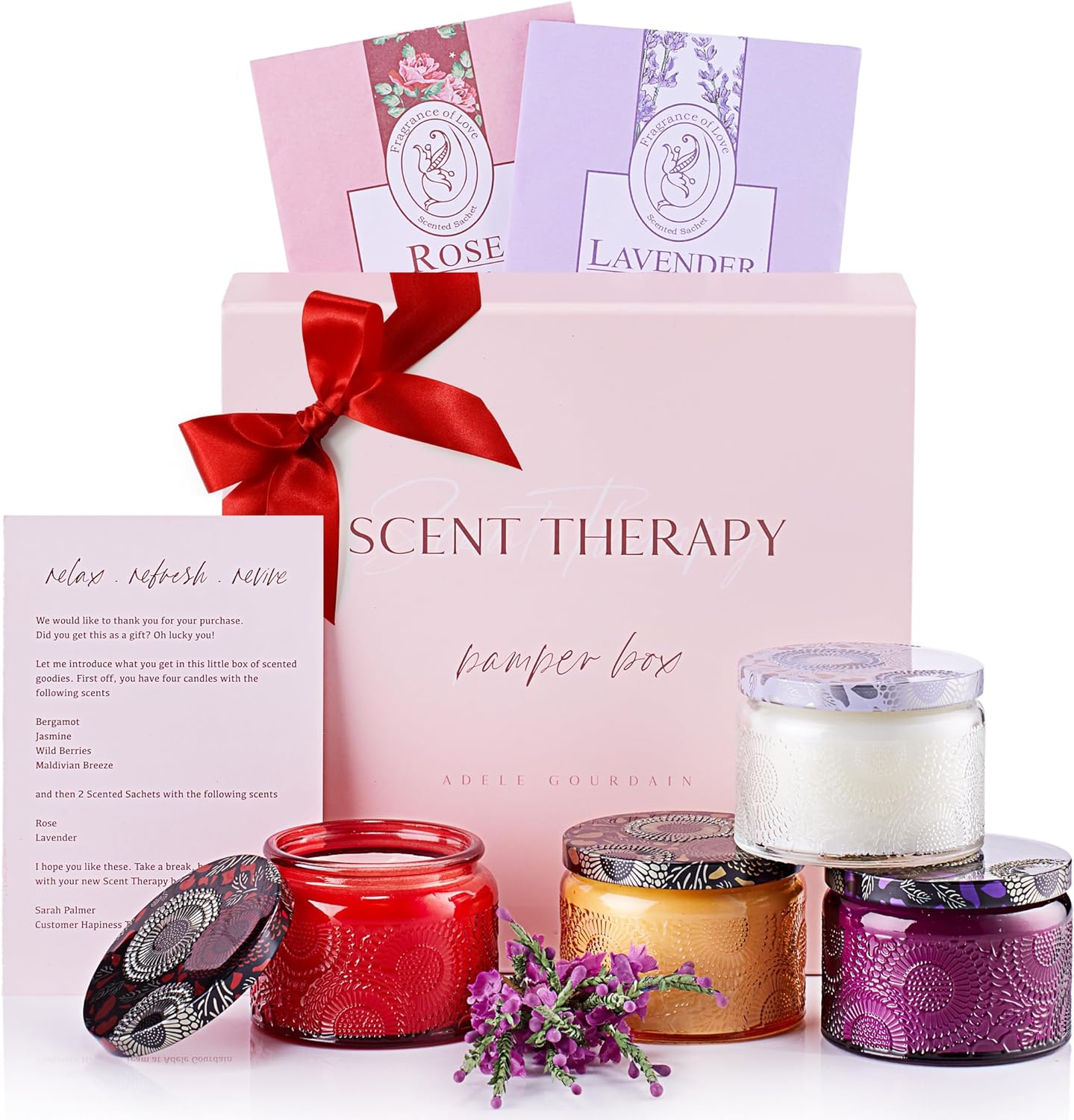 Candle Gift Set for Women, Special Long Burning Aromatherapy Scented Candles, Un...