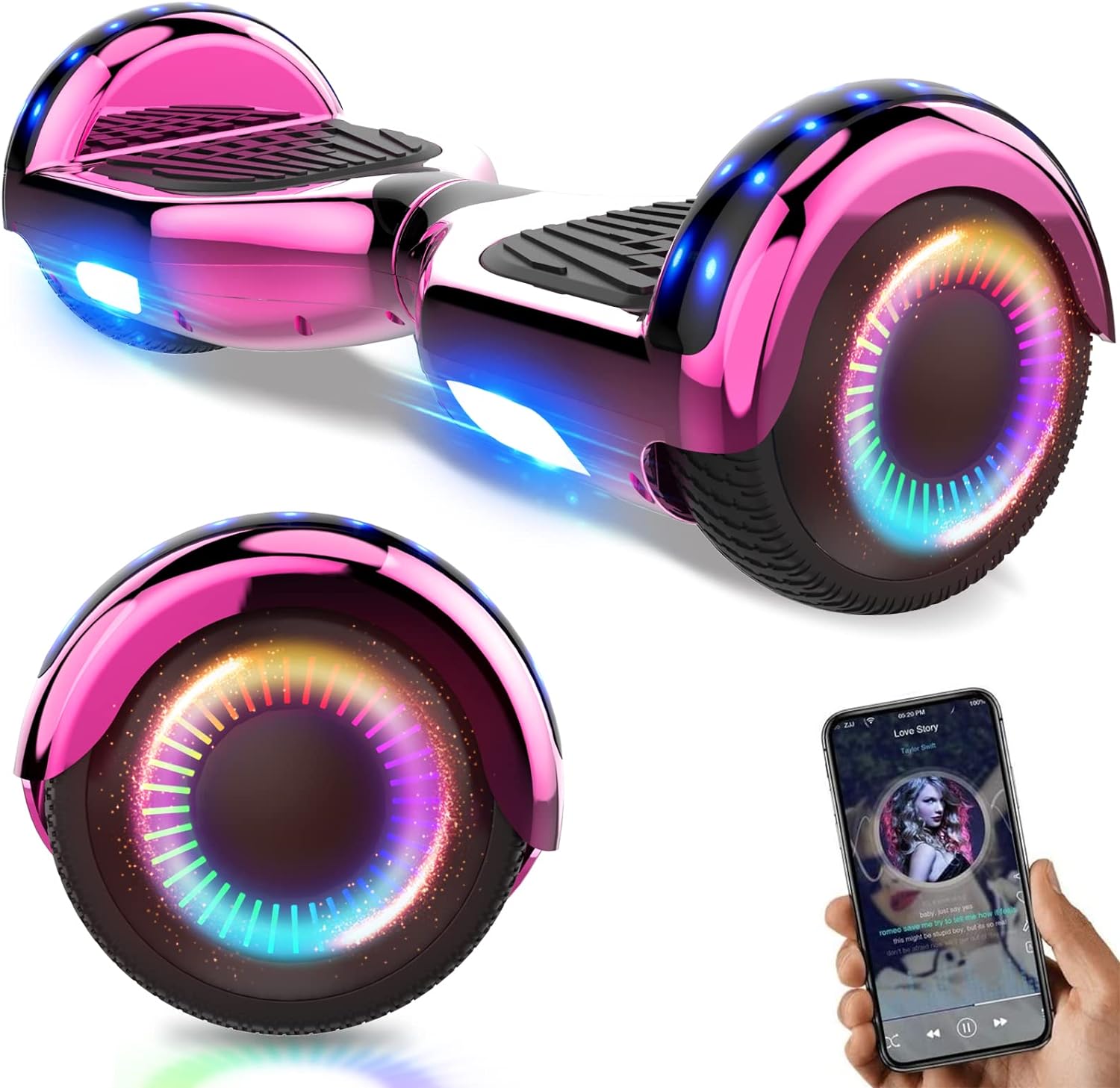 GeekMe Hoverboards,Hoverboards for kids,Hoverboards with Bluetooth Speaker,Stron...