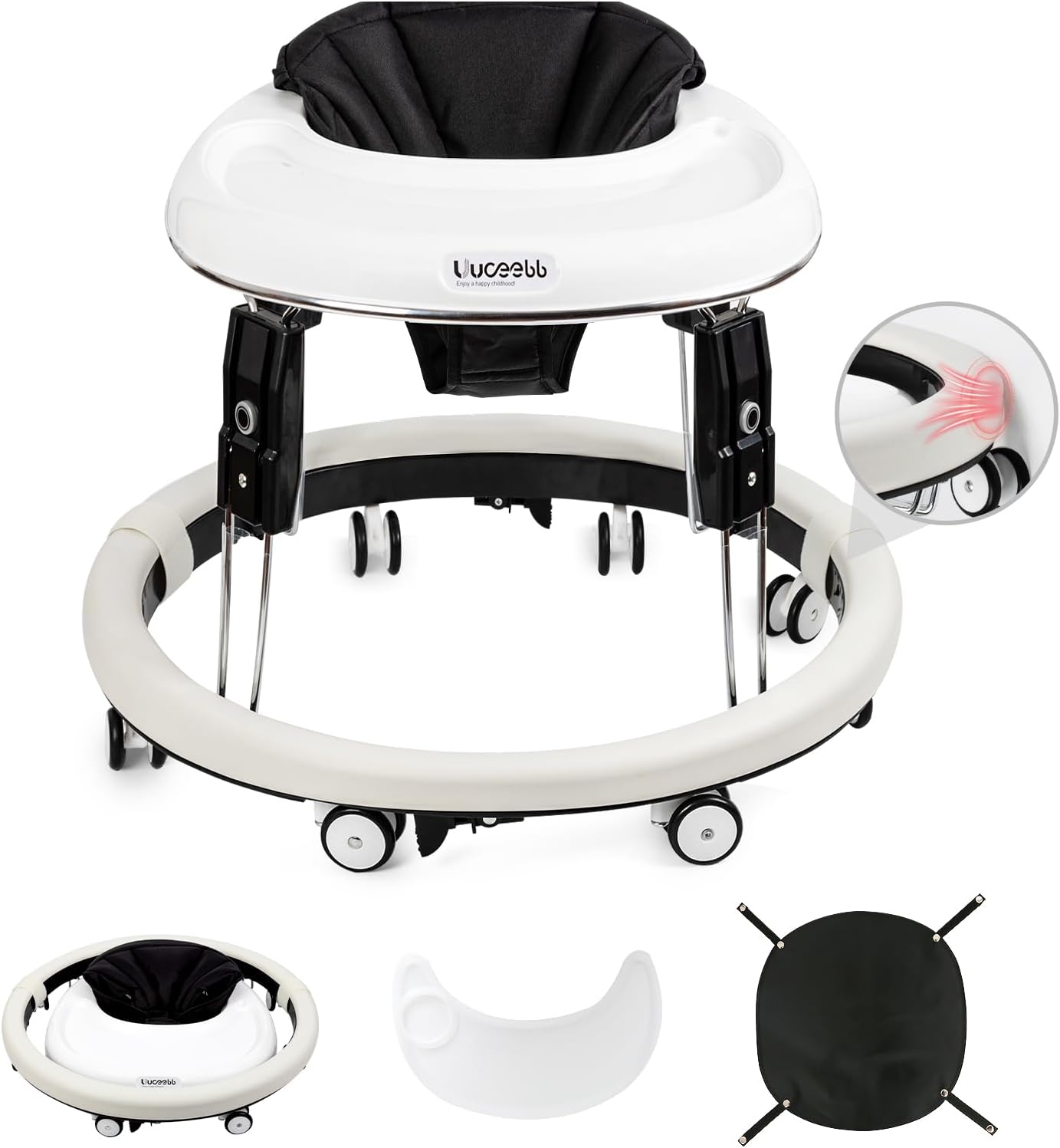 Uuoeebb Baby Walker, Special Anti-Collision Baby Walkers for Boys 6 Months, Inno...