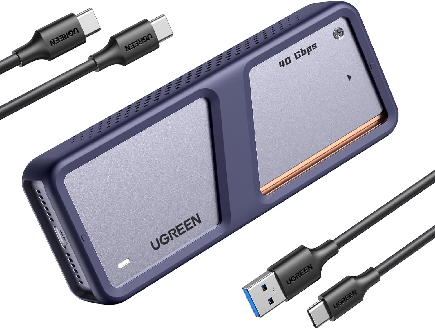 UGREEN M.2 NVMe SSD Enclosure, 40Gbps NVMe Enclosu...
