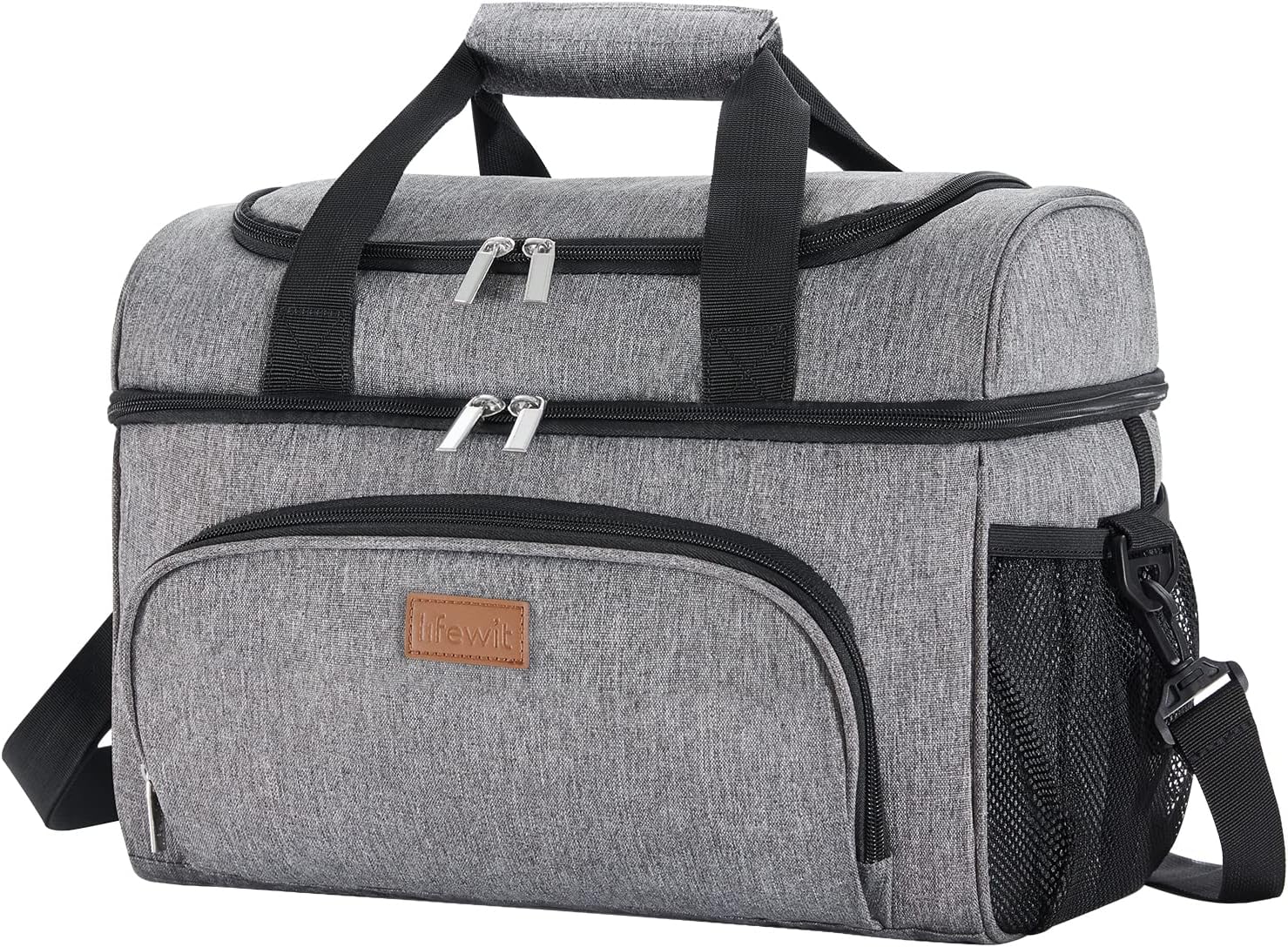 Lifewit Cooler Bag, Special Insulated Large Shopping Bag, Innovative Double Deck...