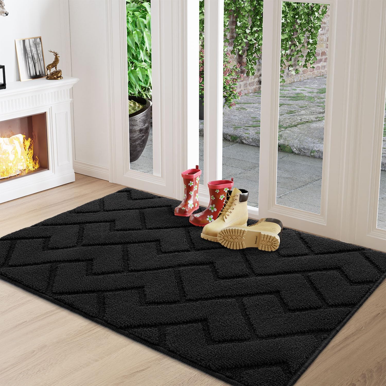 Indoor Biscpro Door Mat, Special Doormat Washable, Innovative Dirt Trapper Doorm...