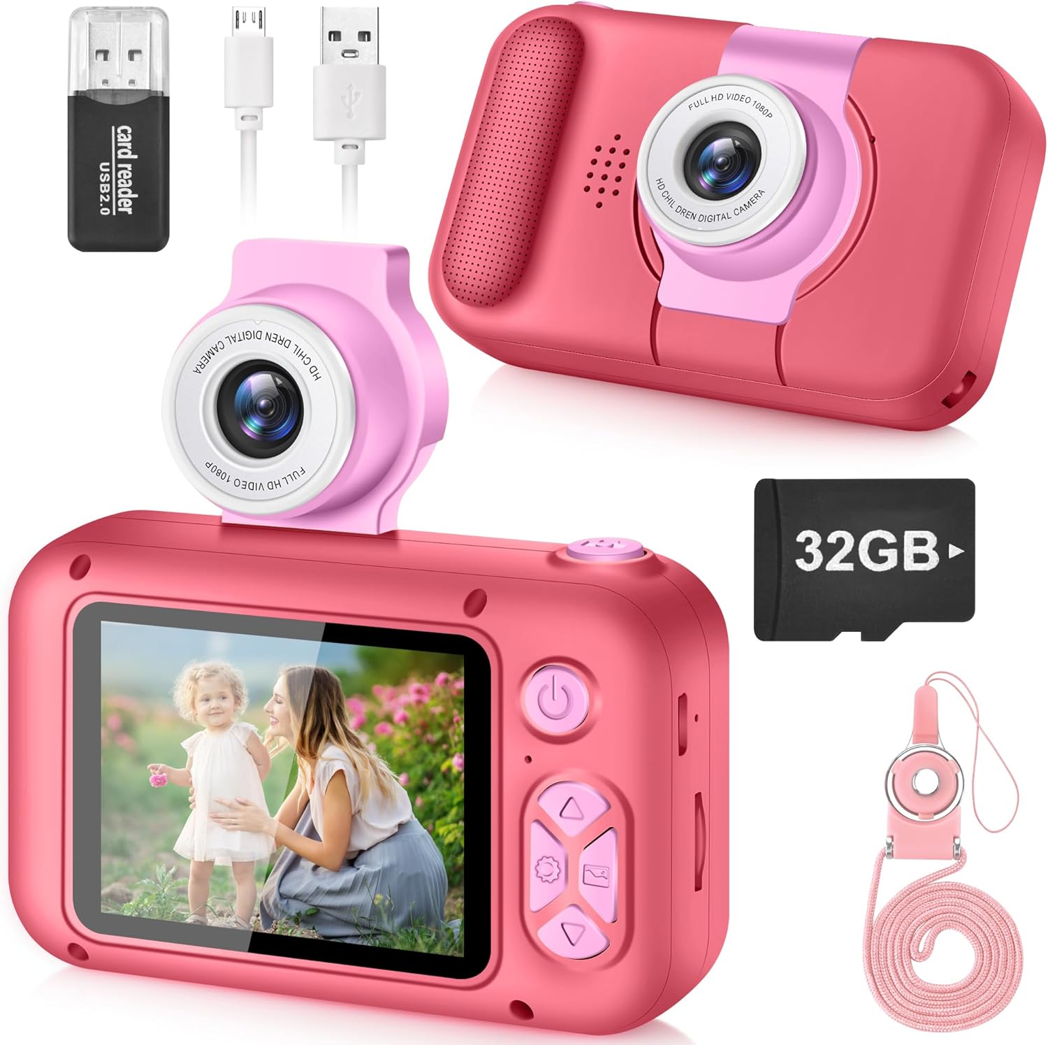 Kids Camera, Special ARNSSIEN Camera for Kids, Innovative 2.4in IPS Screen Digit...