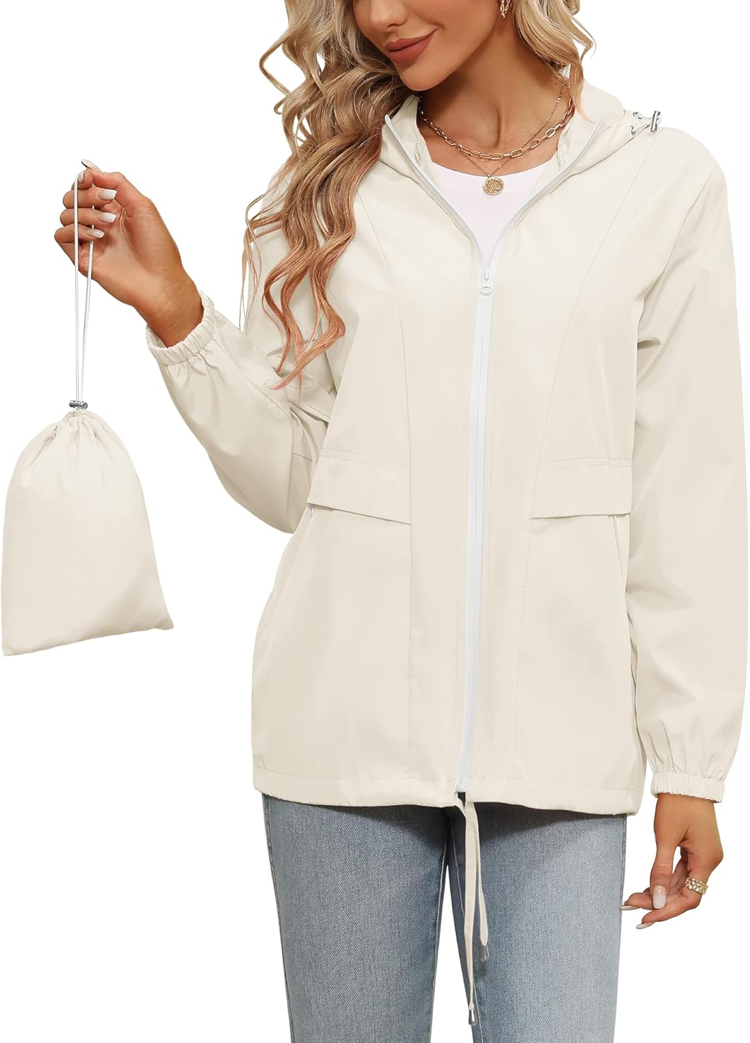 Tisfeer Raincoat, Special Waterproof Lightweight Trench Coat, Innovative Windbre...