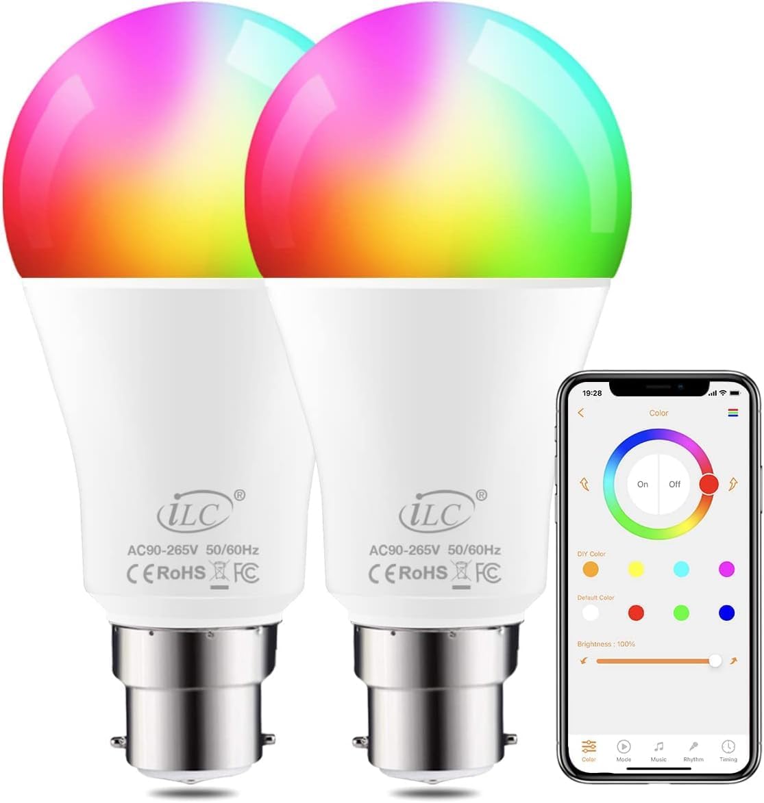 iLC Colour Changing LED Light Bulb, Special LED Bulb Controlled by APP, Innovati...