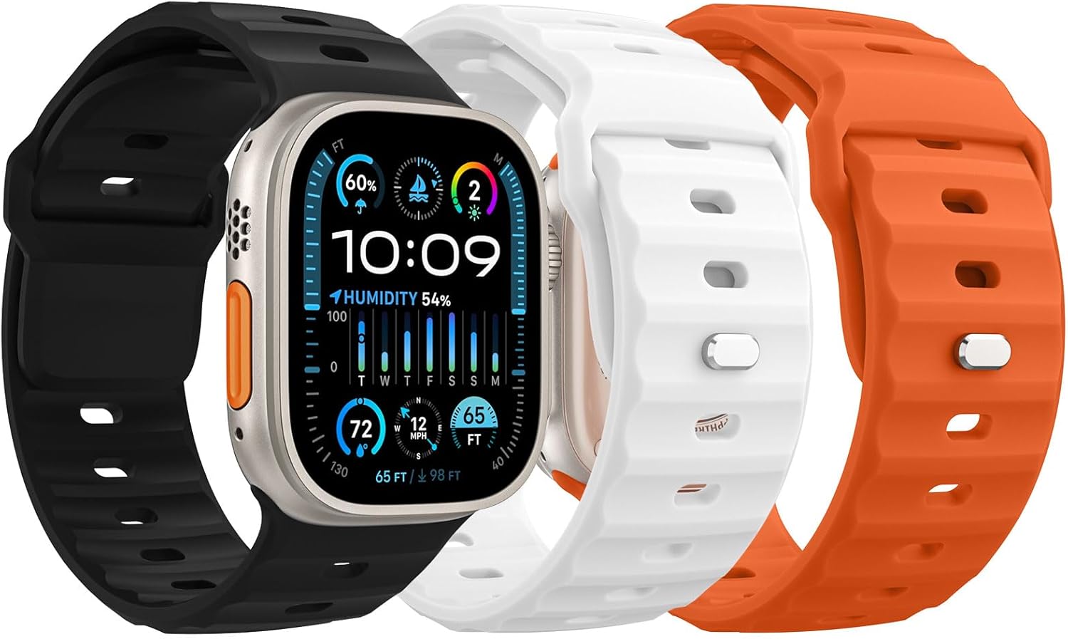 MoKo 3Pack Ocean Band, Special Strap for Apple Watch Ultra 2, Affordable Outdoor...