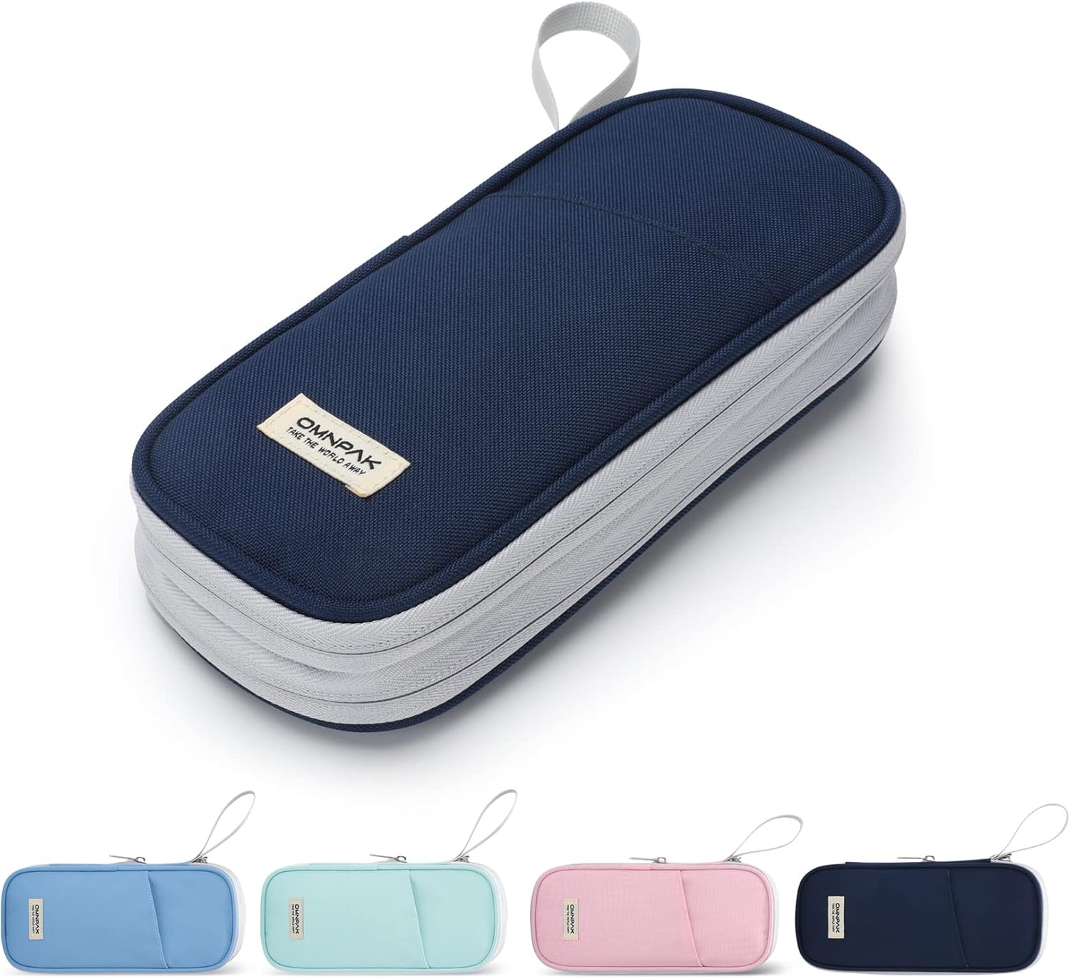 Omnpak Pencil Case Expandable Large Capacity School Student Teenage Cute Girl Bo...