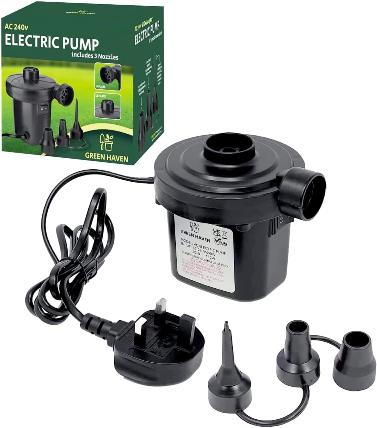 GREEN HAVEN AC Electric Air Pump, Special Camping Electric Pump, Innovative Air...
