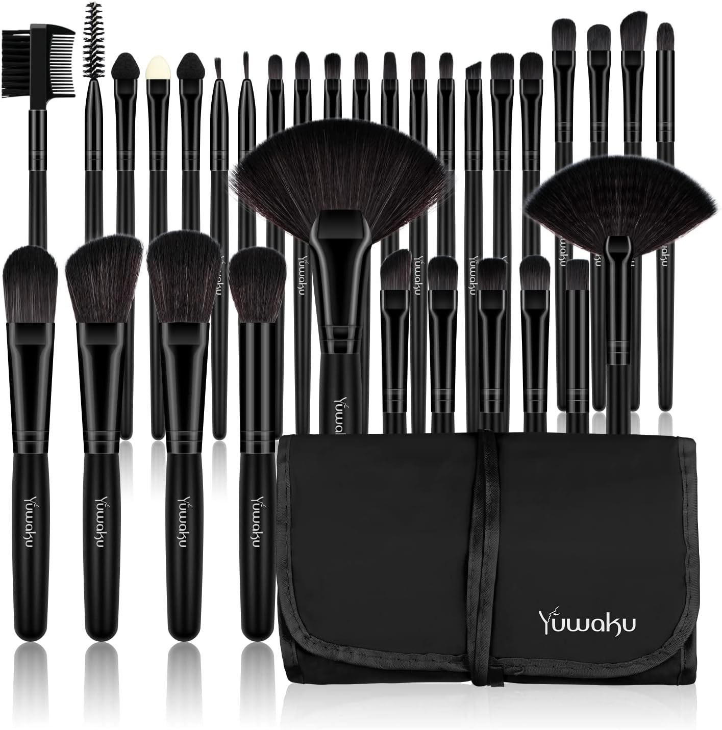 Make Up Brush Set, Professional 32 Piece Makeup Brushes Foundation Powder Cream...