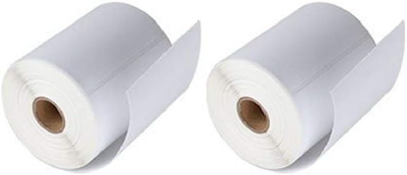 Direct Thermal Labels 2 Roll 500 Labels Shipping Labels White 4" x 6"(101x152mm)...