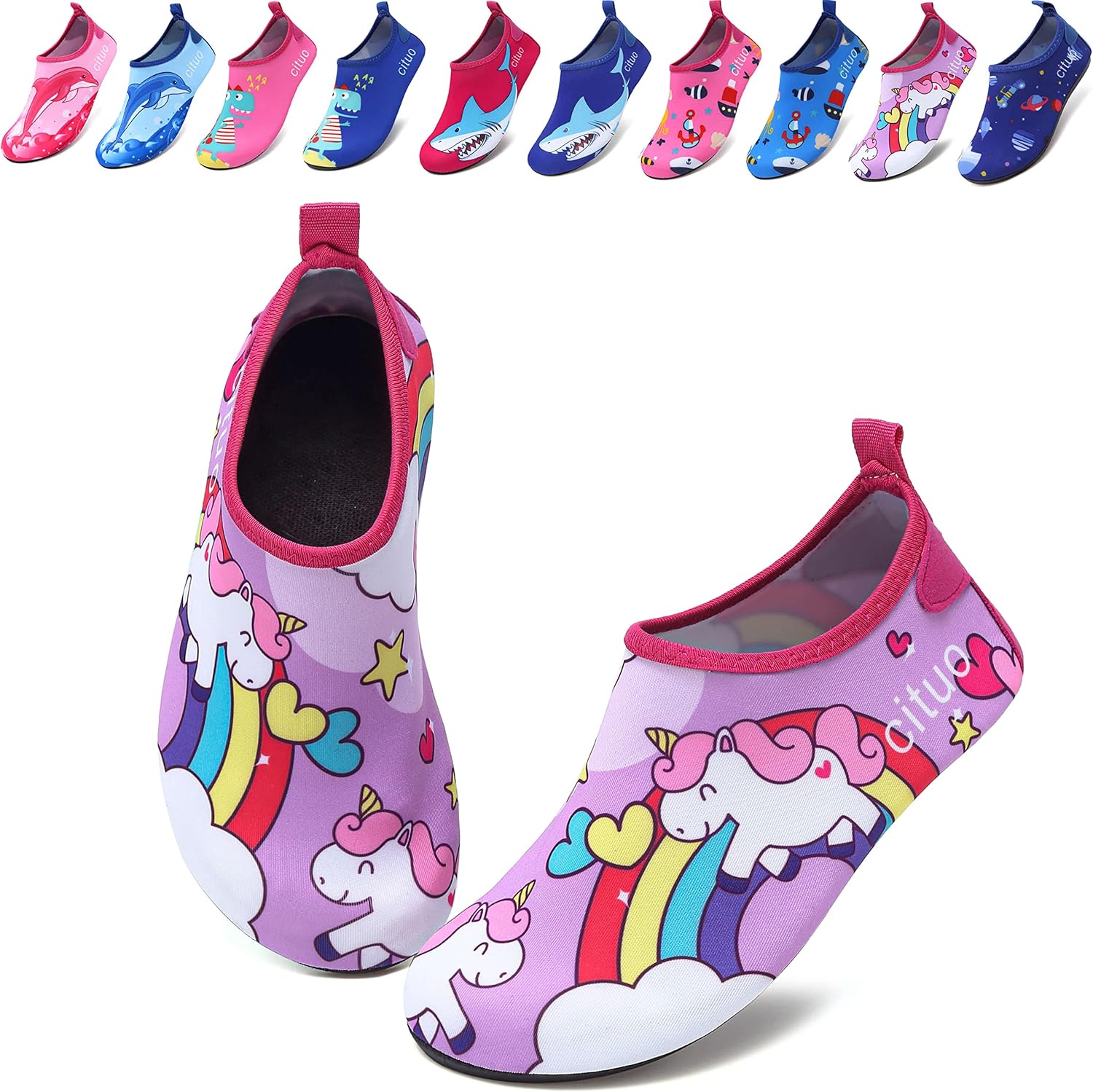todaysunny Water Shoes for Kids Girls Boys Quick Dry Non-Slip Outdoor 7.5/8 UK C...