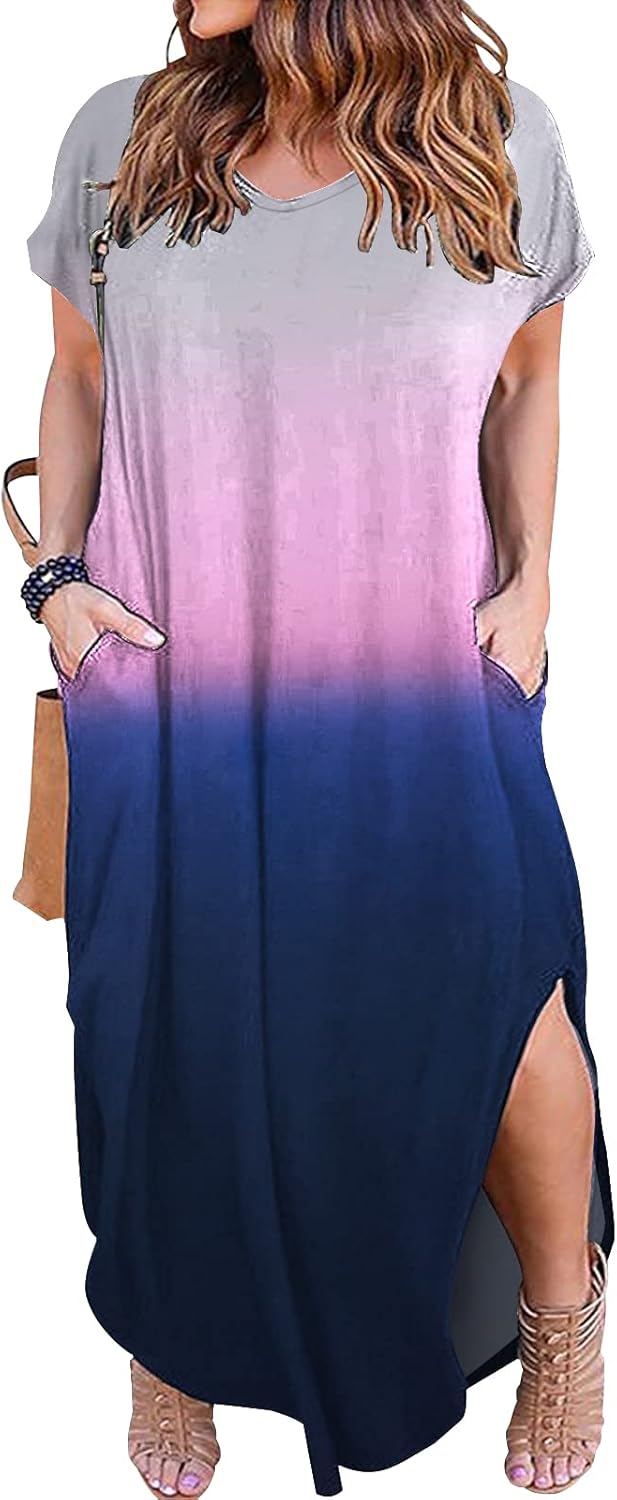 Kancystore Women's Plus Size Dresses, Special Casual Loose Dress with Pockets, U...