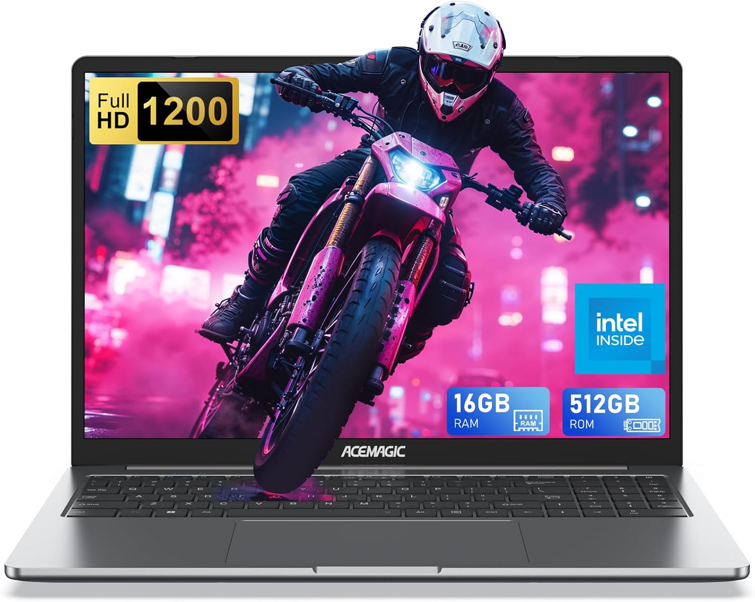 ACEMAGIC Laptop, Laptop Computer 16 inch FHD Display 16GB RAM 512GB ROM with Int...
