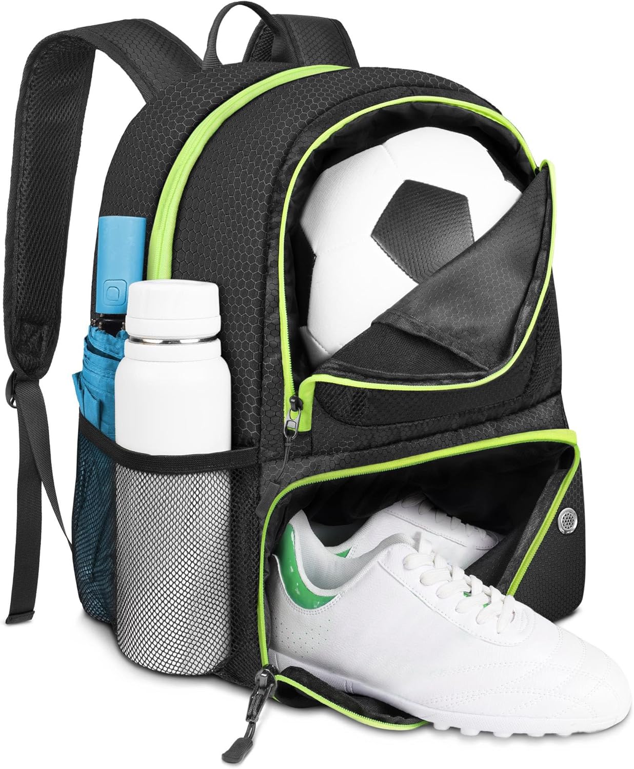 YOREPEK Soccer Backpack, Special Soccer Bag with Ball Holder, Innovative Water R...