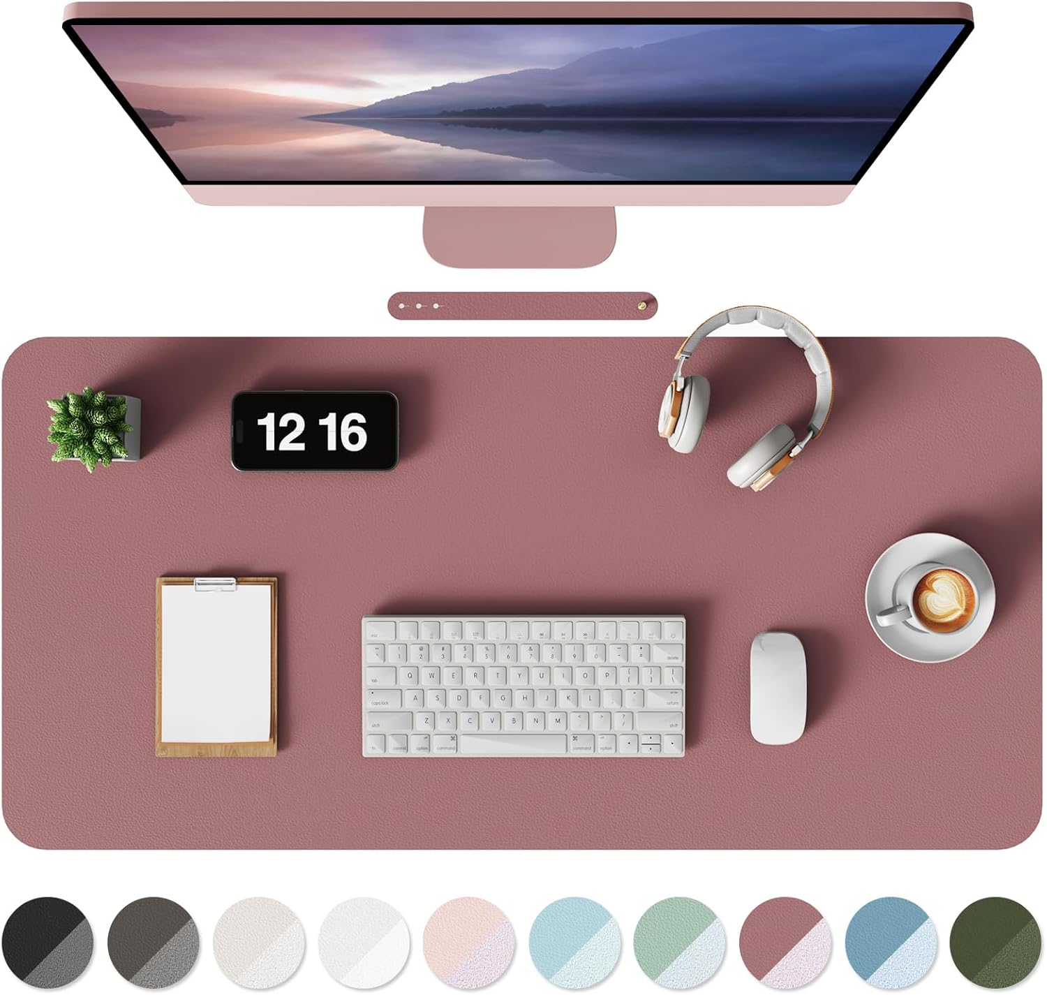 MOLMO Non-Slip Desk Mat, Waterproof Desk Pad Table Protector, Easy Clean Laptop...