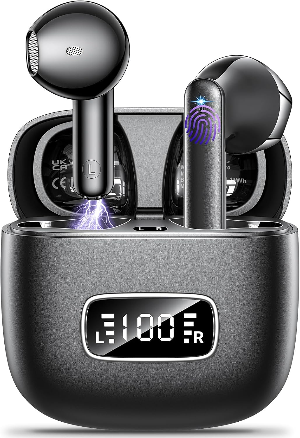 Wireless Earbuds, High-Quality Bluetooth 5.3 Headphones with 4 Mic ENC Calls, In...