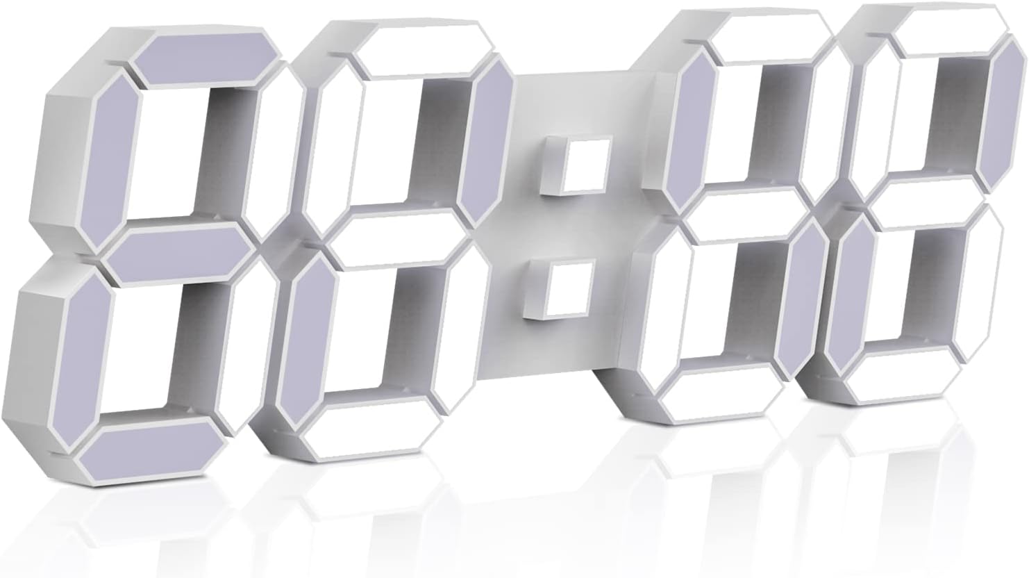 3D LED Digital Wall Clock, Special Wall Clock with Remote Control, Innovative La...