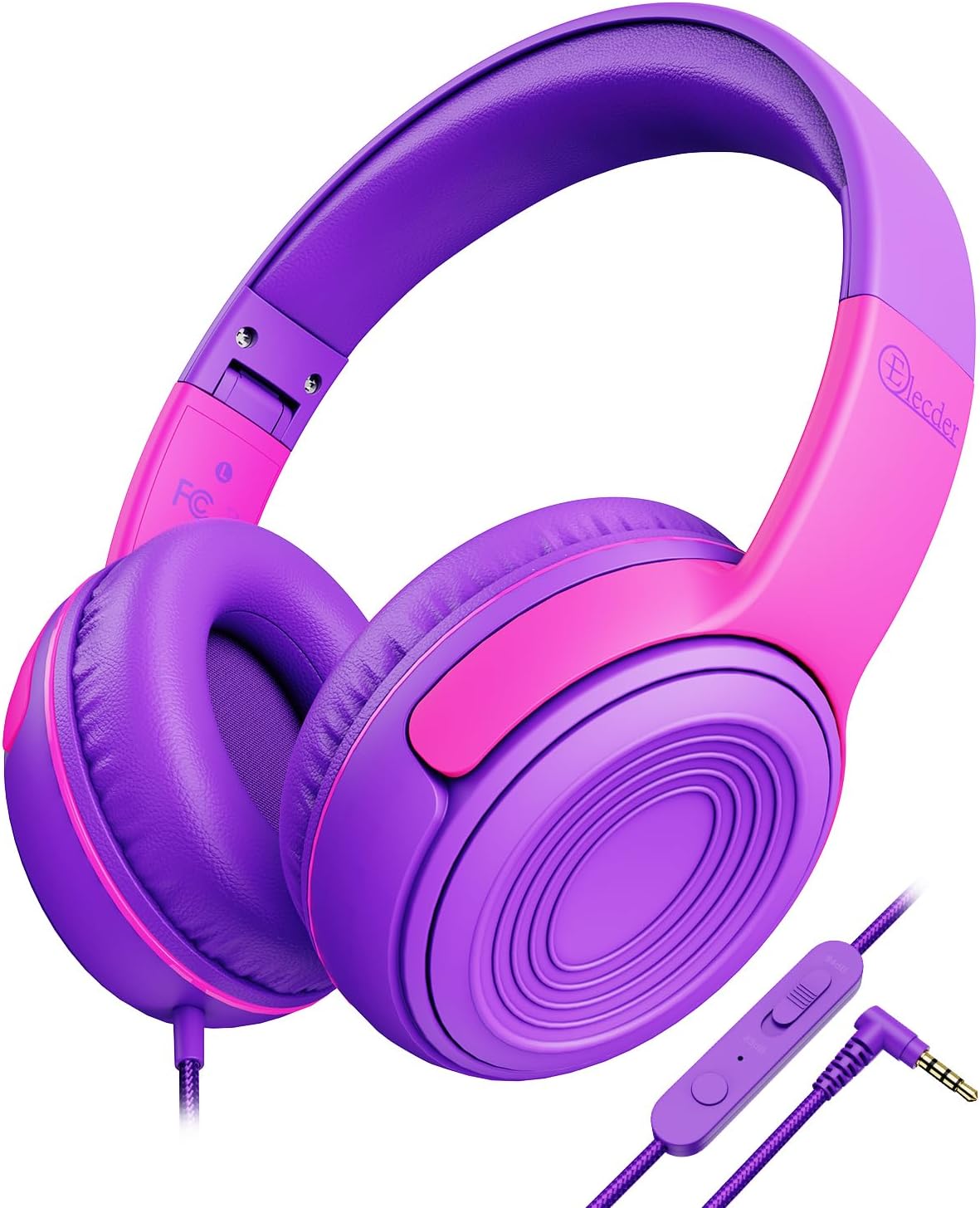 ELECDER Kids Headphones, S8 Wired Headphones for Kids with Microphone for Boys G...