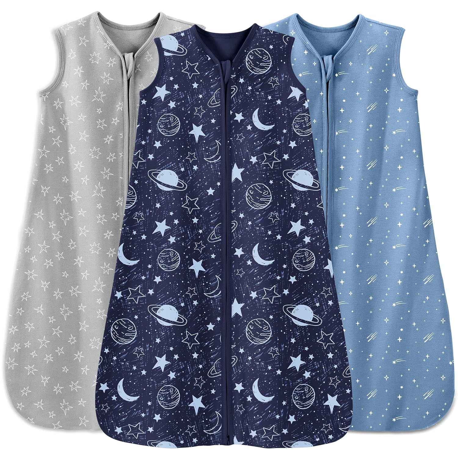 Special Baby Sleep Sack 3 Pack, Unique 100% Cotton Lightweight Sleep Bag for 12-...