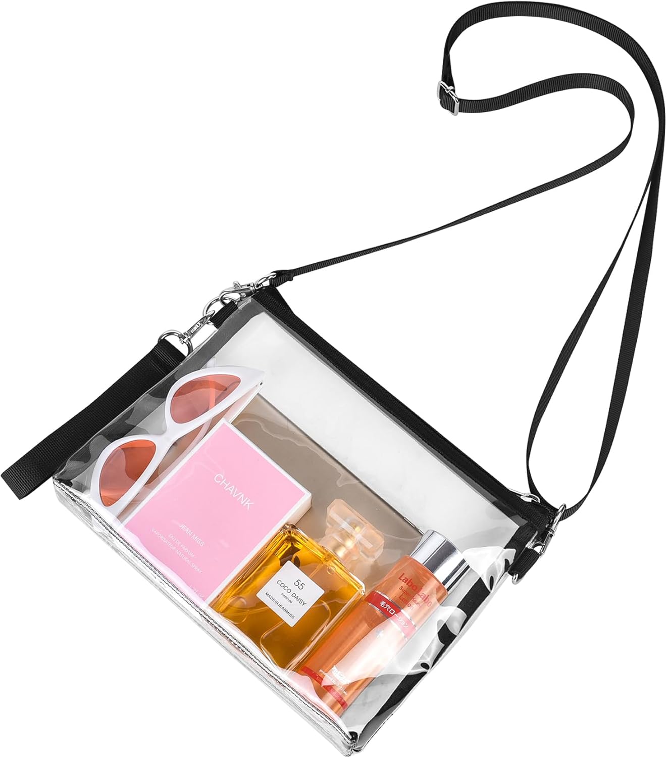 Bagenius Clear Purse Stadium Approved Clear Bag wi...