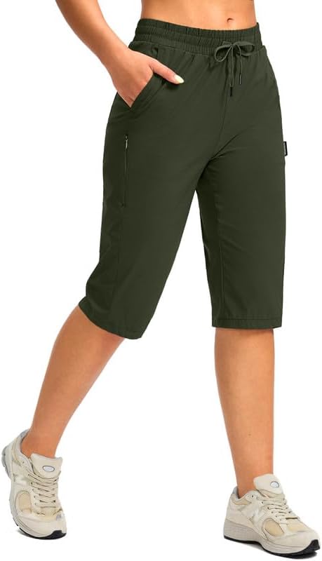 Women's 15'' Long Shorts, Special Hiking Cargo Capris, Innovative Quick Dry Berm...