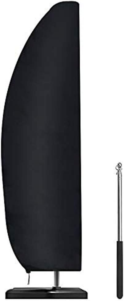 Parasol Cover Waterproof with Rod, Cantilever Parasol Covers Heavy Duty 3m Large...