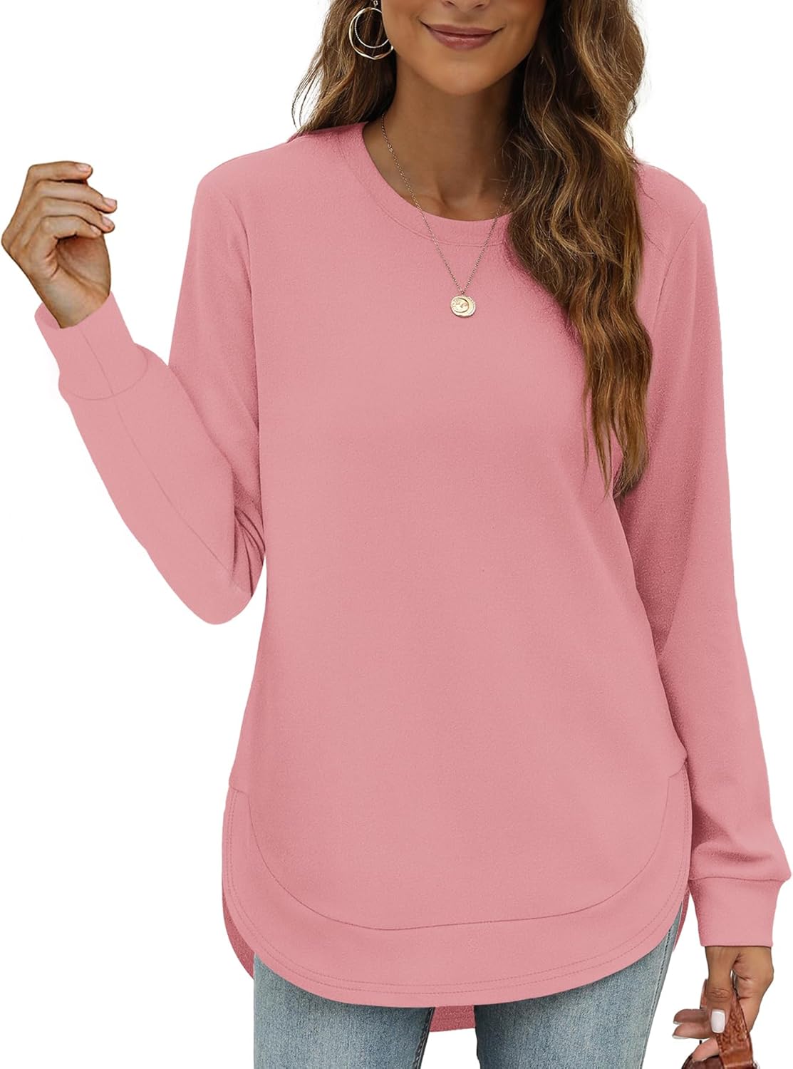 High-Quality OFEEFAN Women's Sweatshirt, Special Crewneck Long Sleeve Top, Innov...