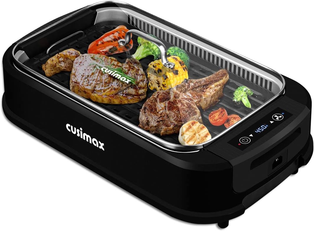 Smokeless Grill Indoor, CUSIMAX Electric Grill, 15...