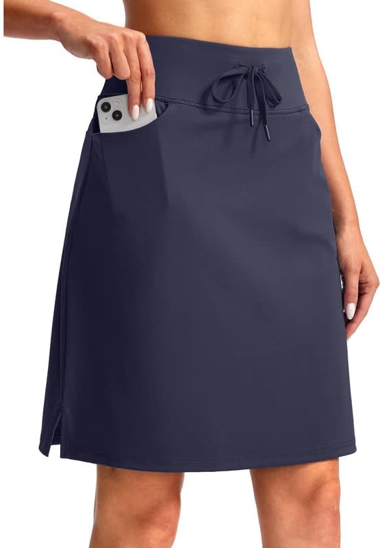 SANTINY Women's Skorts, Special Knee Length Skirts with 6 Pockets, Innovative Hi...