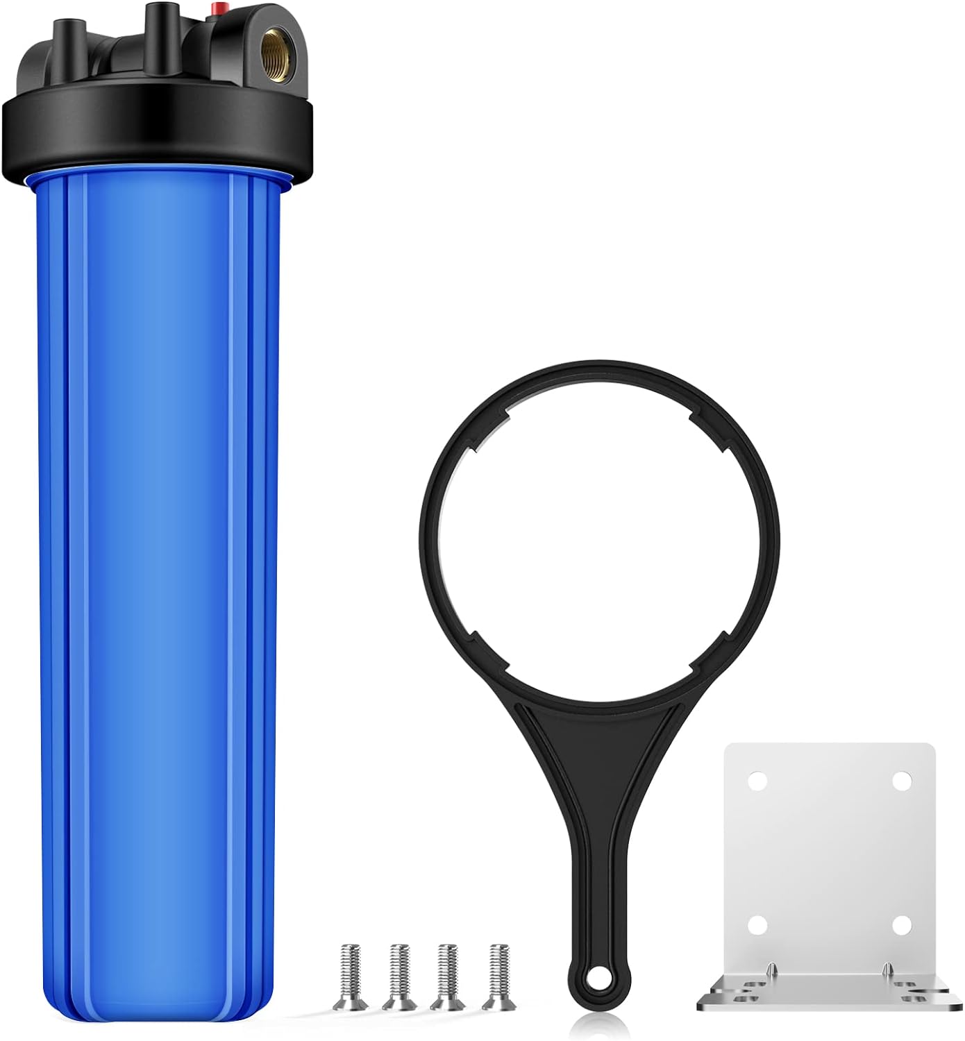 SimPure Whole House Water Filter Housing (DB20P), 20" x 4.5" Sediment Carbon Fil...