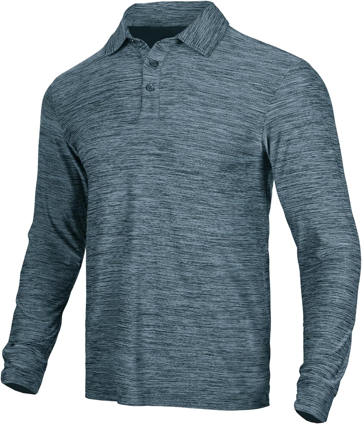 NAVISKIN Men's Polo Shirts Quick Dry Golf Shirts UPF 50 Long and Short Sleeve Mo...