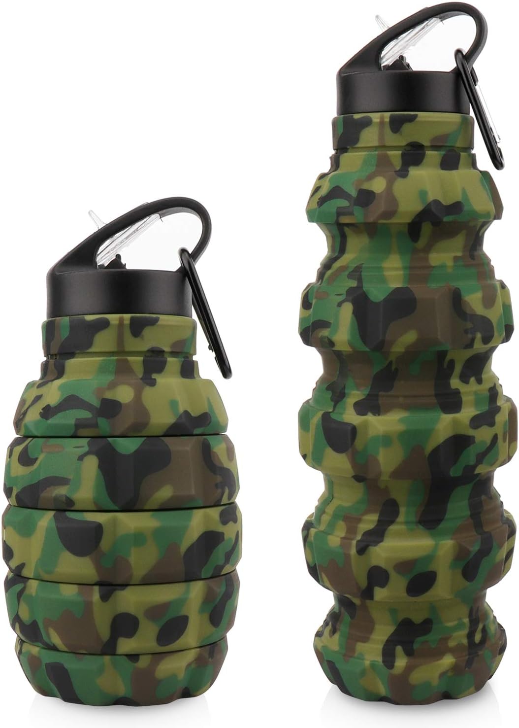 Collapsible Travel Water Bottle, Special Reusable Silicone Collapsible Water Bot...