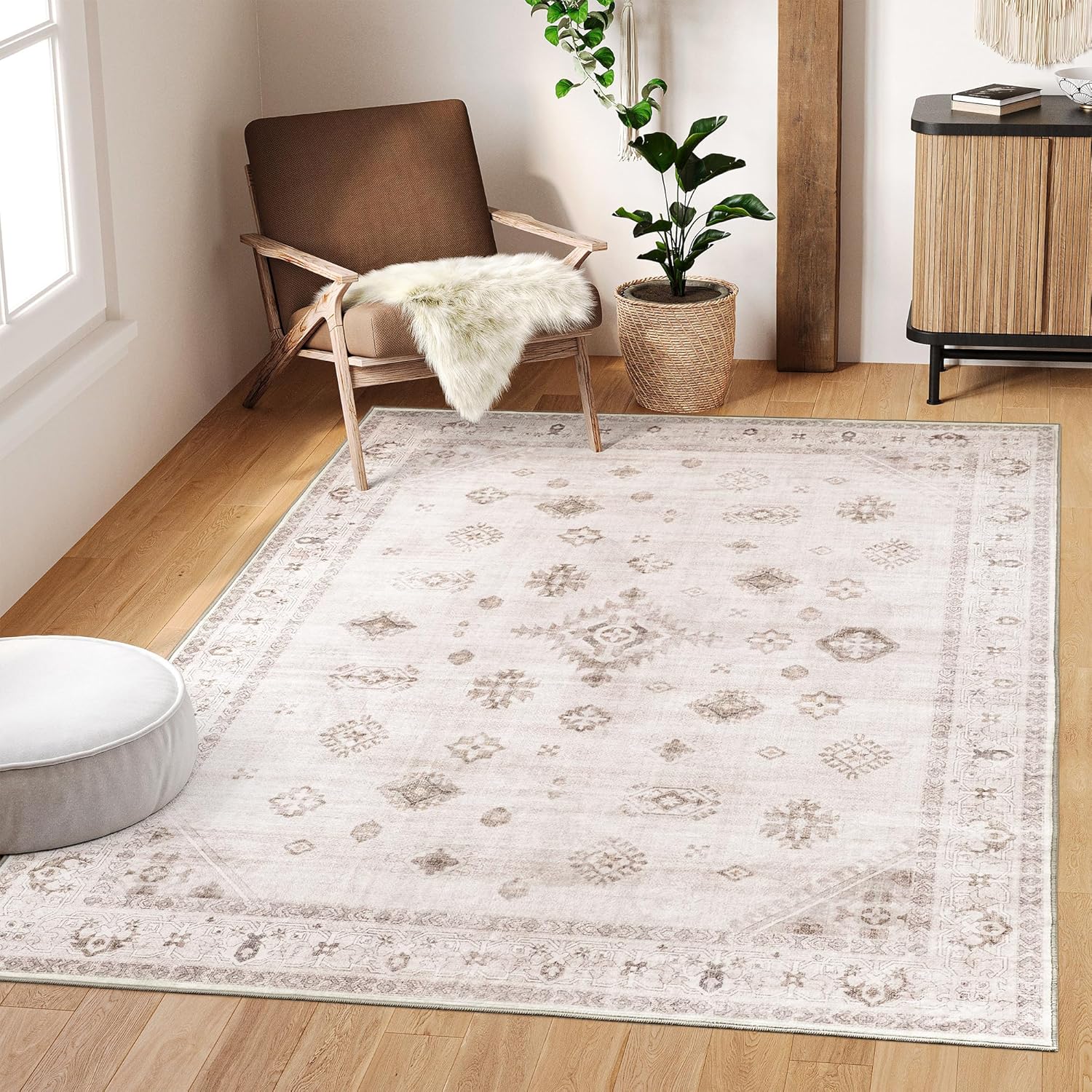 Valenrug Area Rugs 8x10 - Washable Rug for Living Room, Non-Slip Bedroom Rug, St...