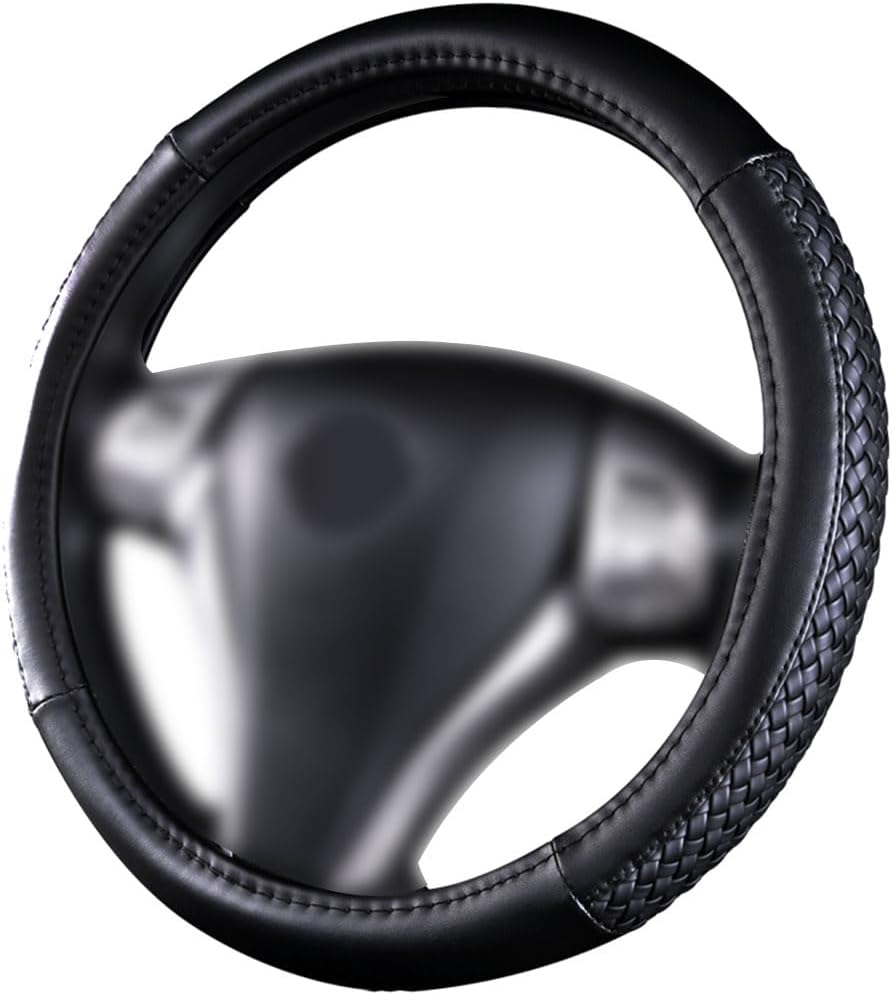 Flying Banner Car Steering Wheel Cover, Special Steering Wheel Cover with Faux L...