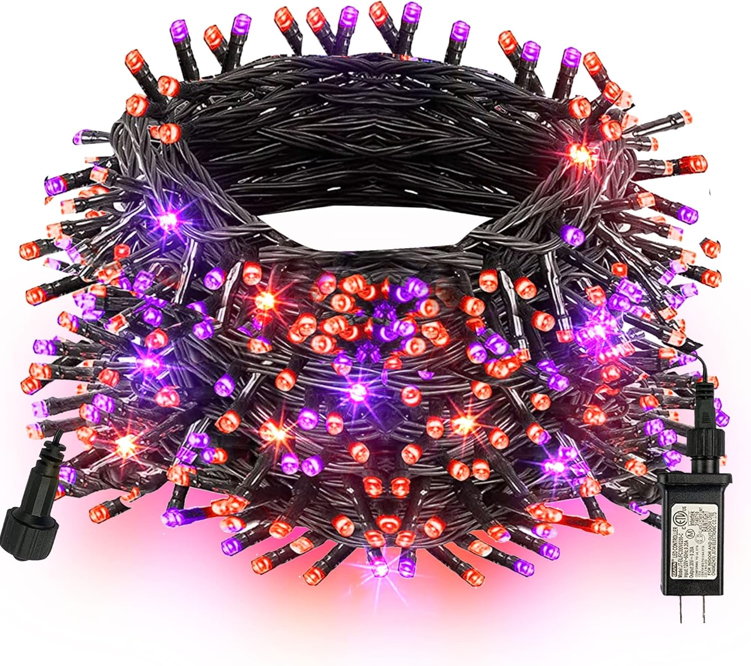 TW SHINE Halloween Lights, 200 LED 66FT Outdoor Halloween Lights Plug in with 8...