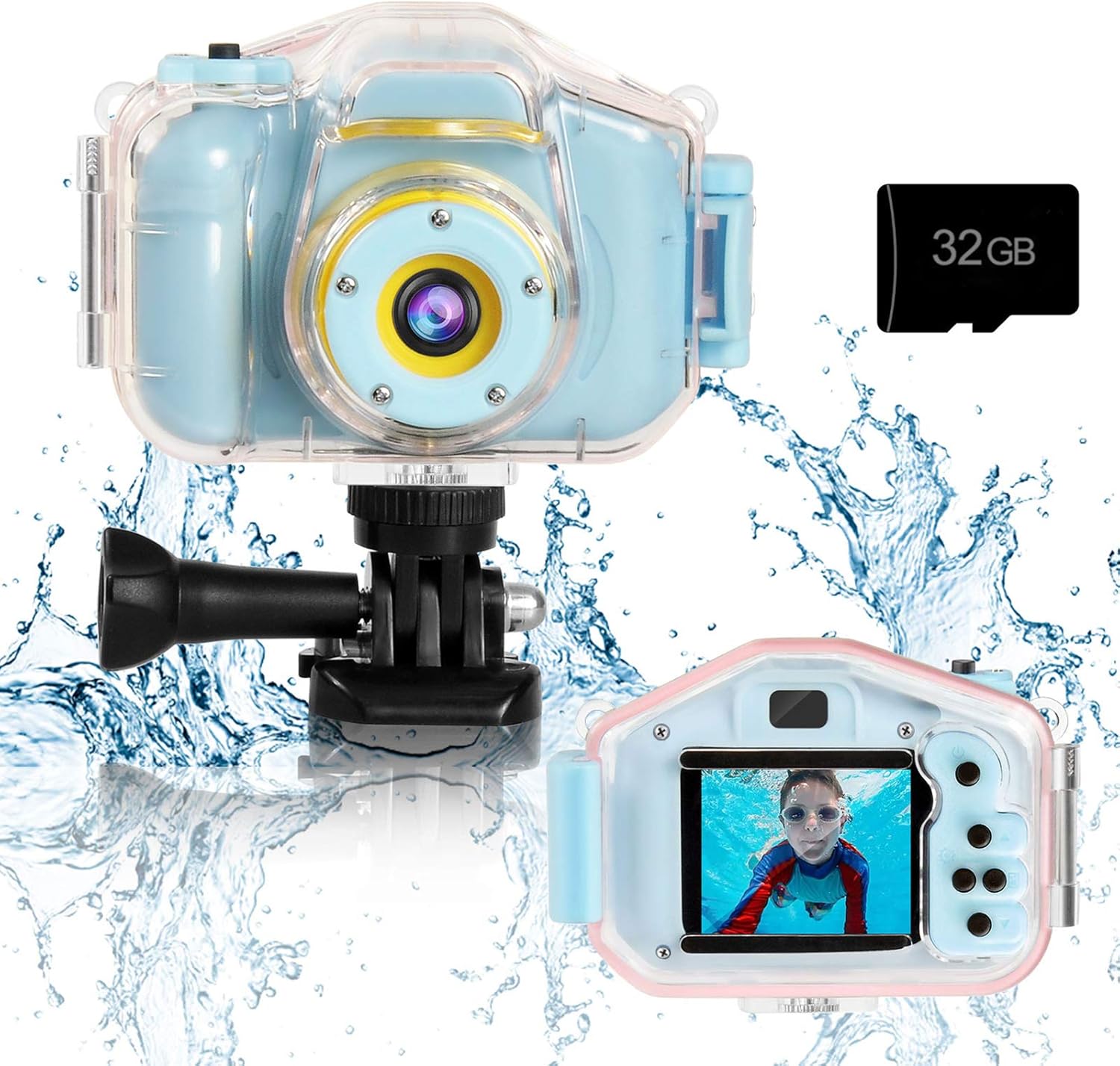 Agoigo Kids Waterproof Camera Toys for 3-12 Year Old Boys Girls Christmas Birthd...