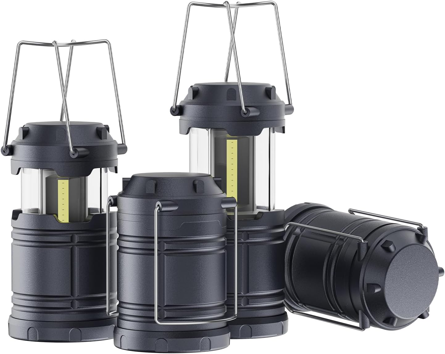 Lichamp Led Lantern Camping Light, 4 Pack Battery Operated Lanterns for Power Ou...