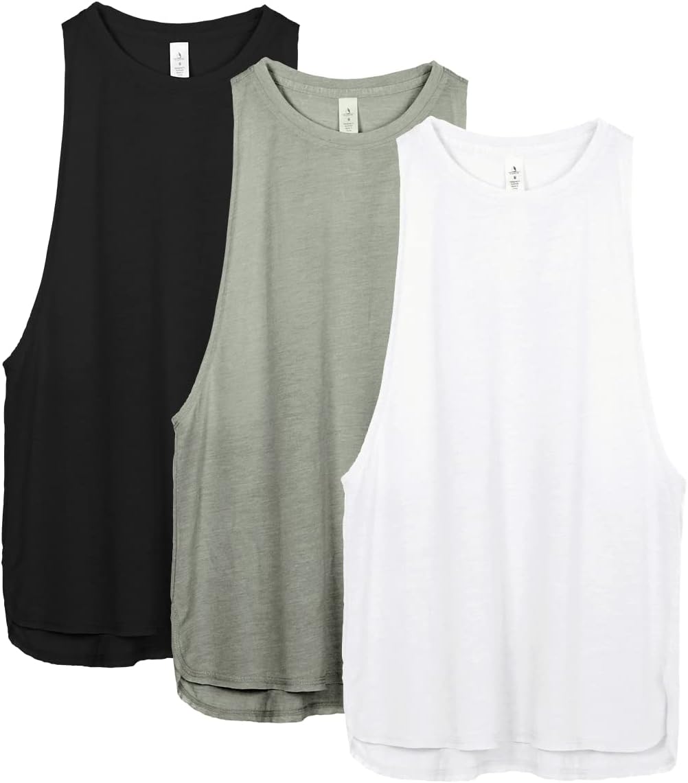 icyzone Women's Racerback Tank Tops, Special High Neck Athletic Tops, Innovative...