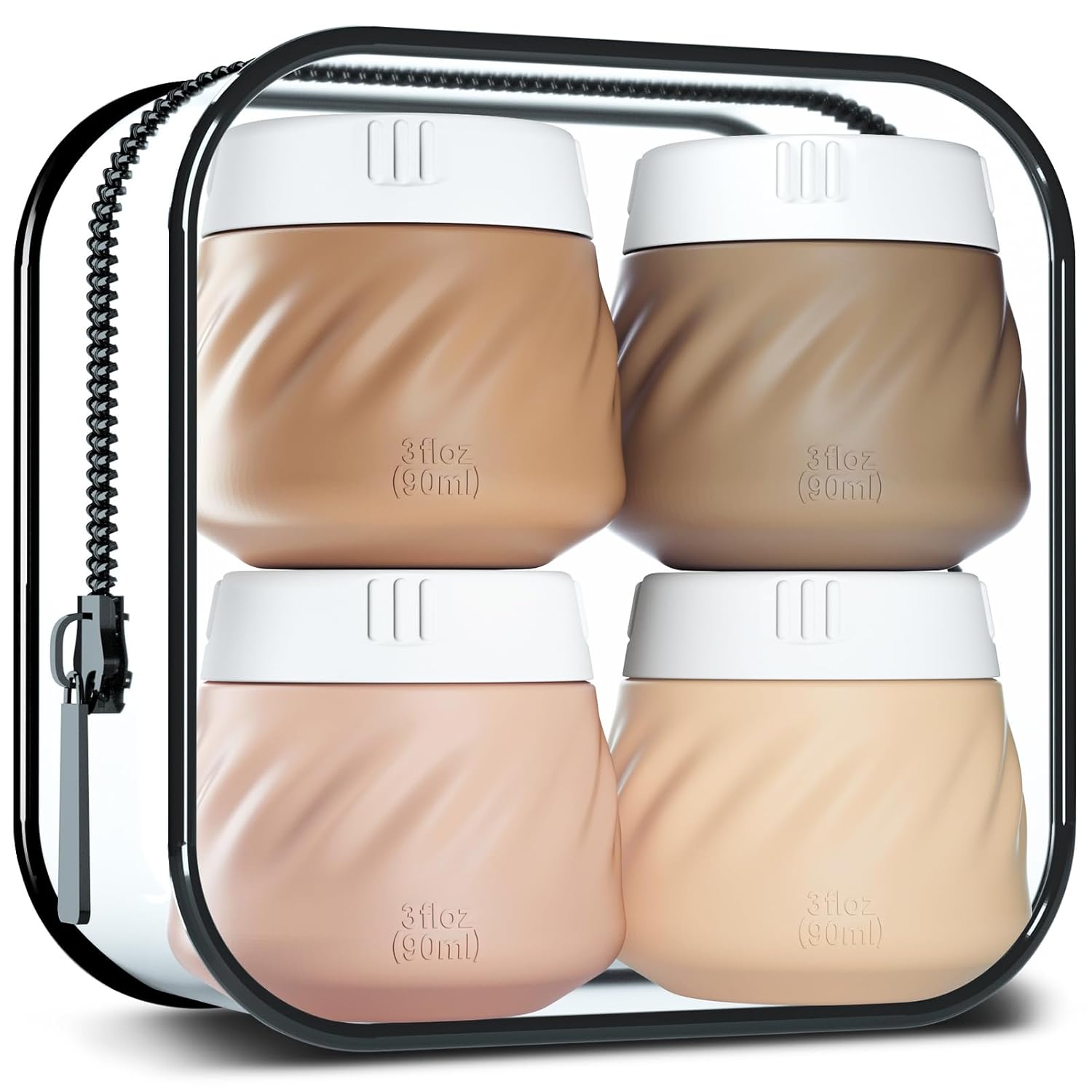 Gemice Travel Containers, Special Toiletries Container TSA Approved, Innovative...